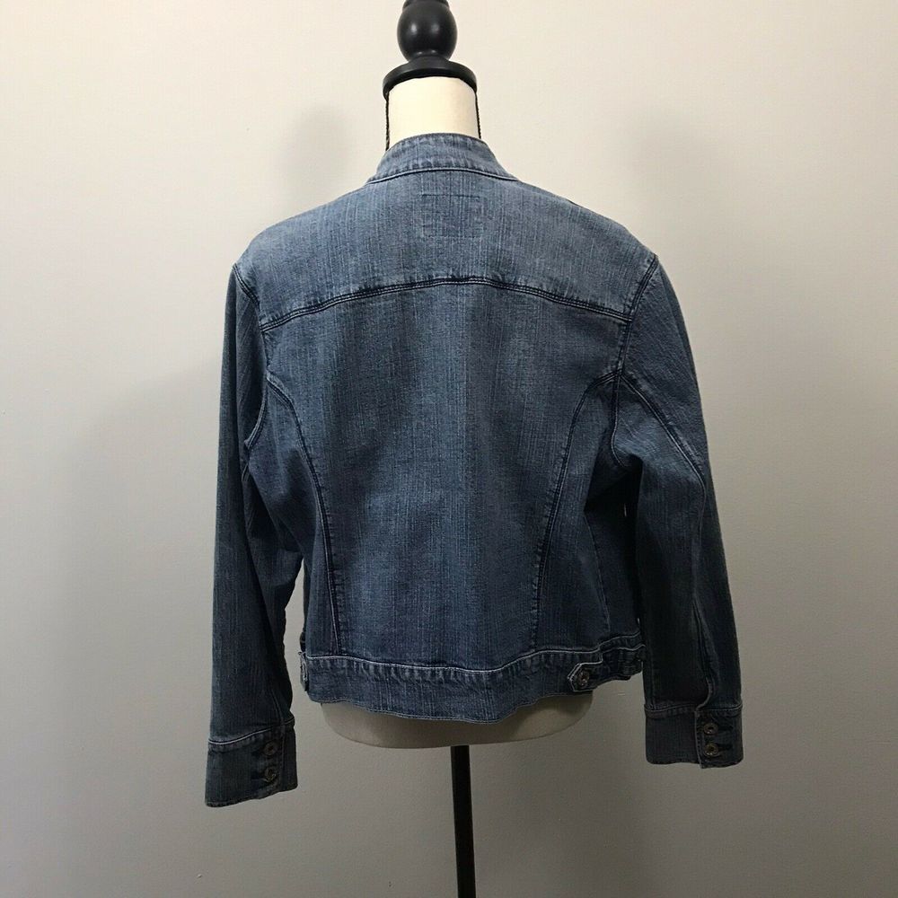 LEVI STRAUSS SIGNATURE JEAN JACKET WOMEN'S SIZE XL - Picture 6 of 8